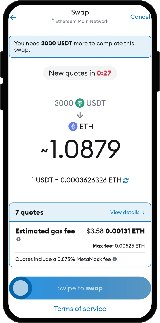 Swap Your USDT for SakeToken